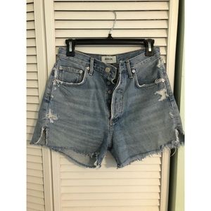 Agolde Dee Ultra High Rise Cut Offs Chimes 26